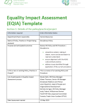 Equality Impact Assessment - Disciplinary Policy - May 2024